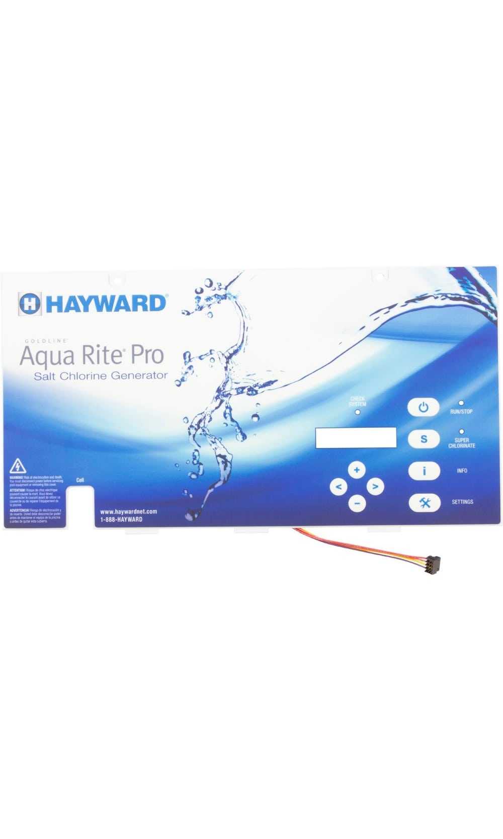 Hayward Pool Products, Inc., Hayward AquaRite Pro Display, Membrane Key Pad - GLX-AR-PRO-MEM