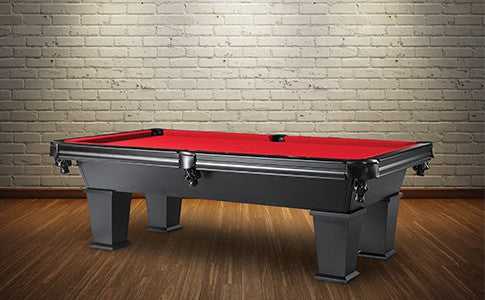 Plank and Hide, Parsons Billiard Pool Table - Black