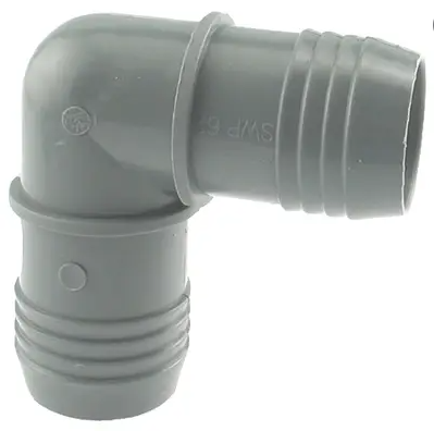 Pool Products Canada, Poly 1 1/2" - 2" 90 Degree Insert Elbow