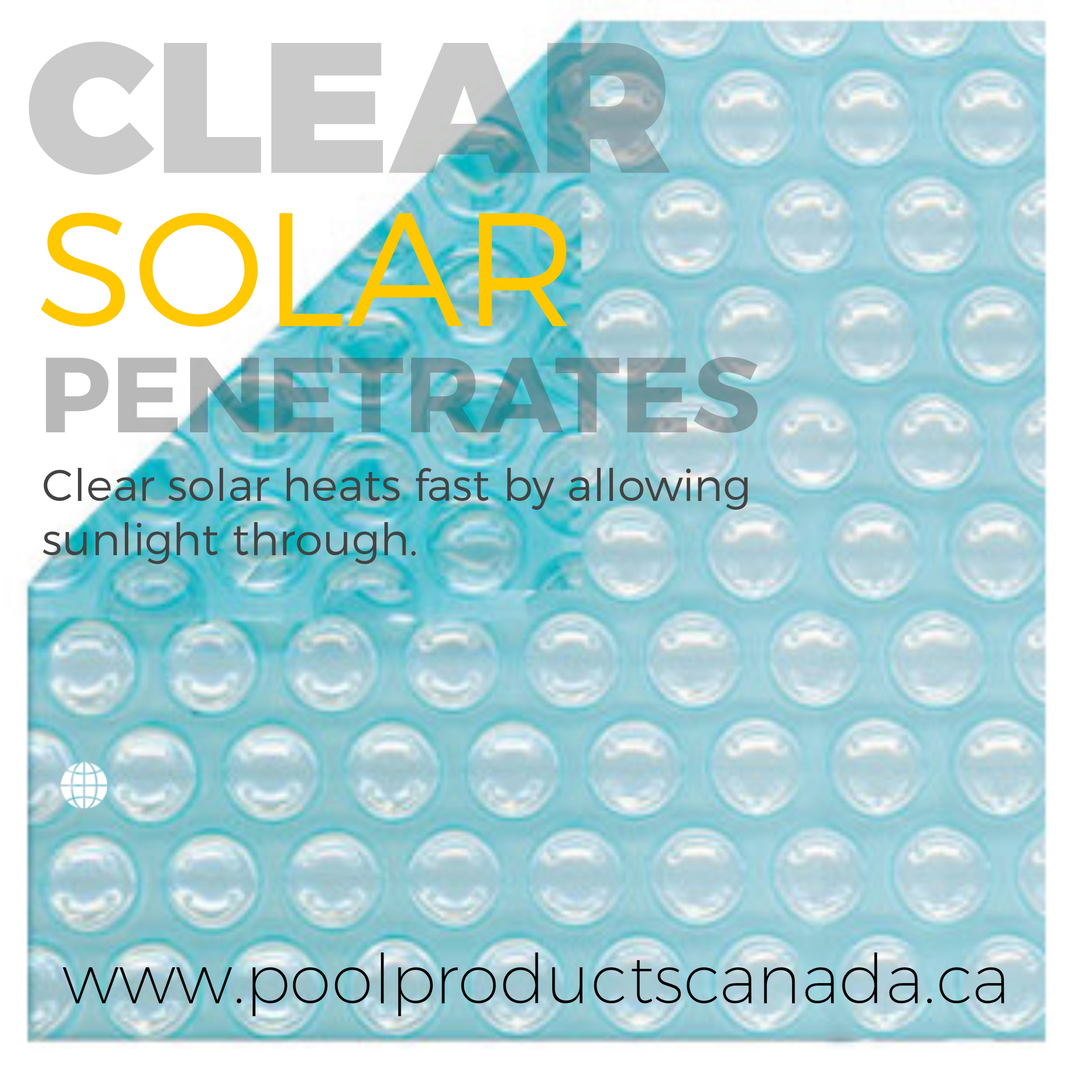 Pool Products Canada, RECTANGLE - Clear Solar Blanket