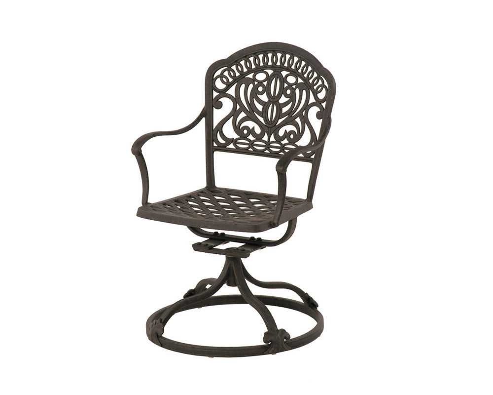 Hanamint, Tuscany cast aluminum Swivel Dining Chair