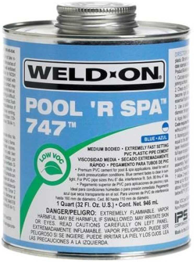 Pool Products Canada, Weld-On 747 1 Pint PVC Cement Blue